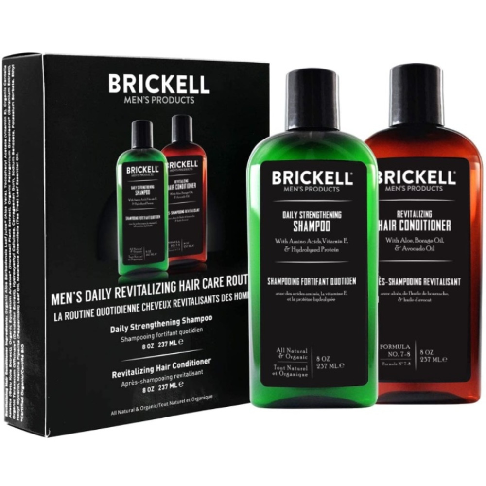 Brickell Mens Products Shampoo and Conditioner Set New